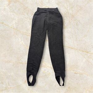 Skifans Schoeller Women's Stirrup Ski Pants Black Size 12 Long Nylon/Rayon/Wool.